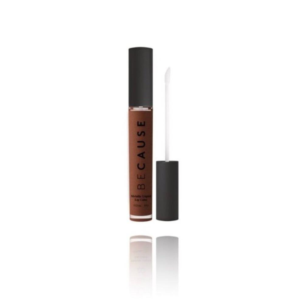 Because Cosmetics‎ Metallic Liquid Lip Color Back to Brown